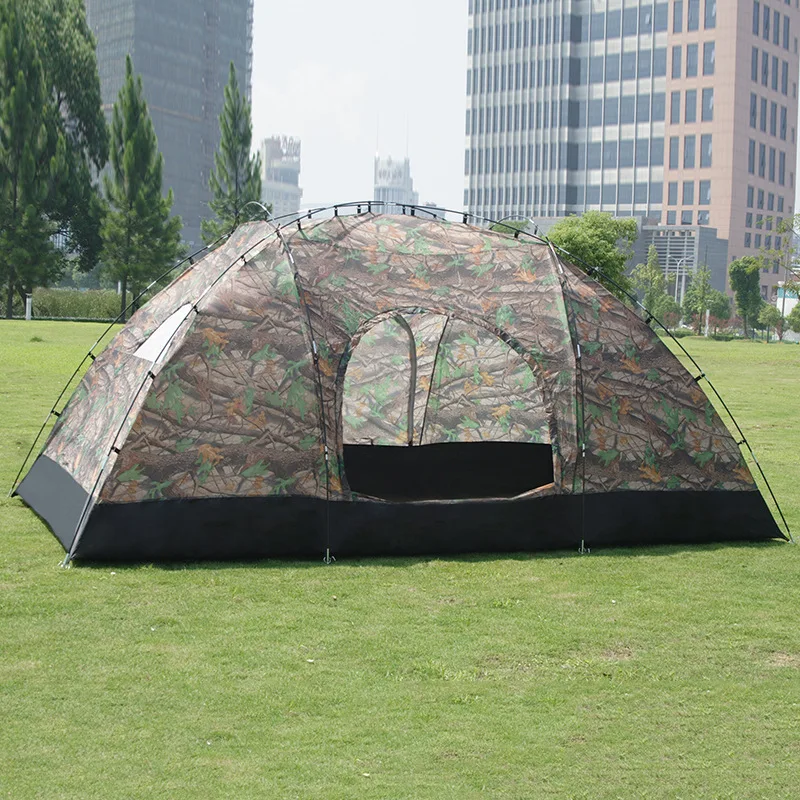 

Fashion Oversized Space 8-10 People Camouflage Tent Manual to Build Double-layer Tent Camping Ceiling Manufacturers Direct Selli