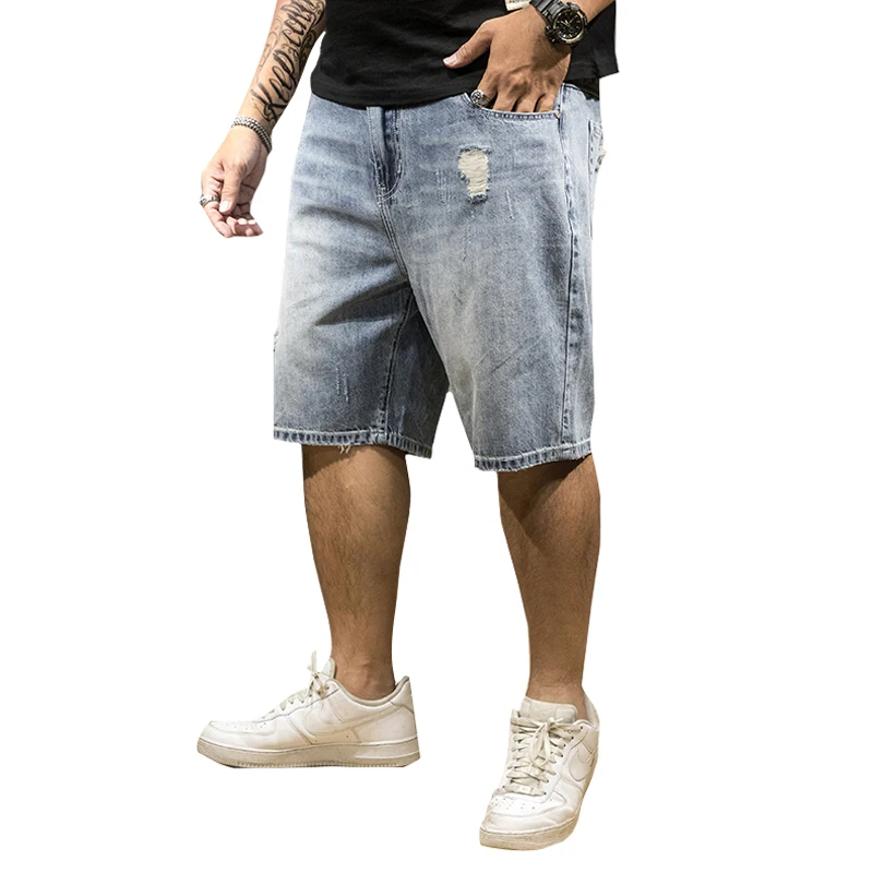 Quality Denim Shorts Male Brand 