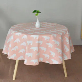 party table cloth Nordic Polyester Cotton Round Table Cloth Color Yellow Rice Word Gray Arrow Cotton and Linen Printing Tablecloth Custom - Color: party table cloth