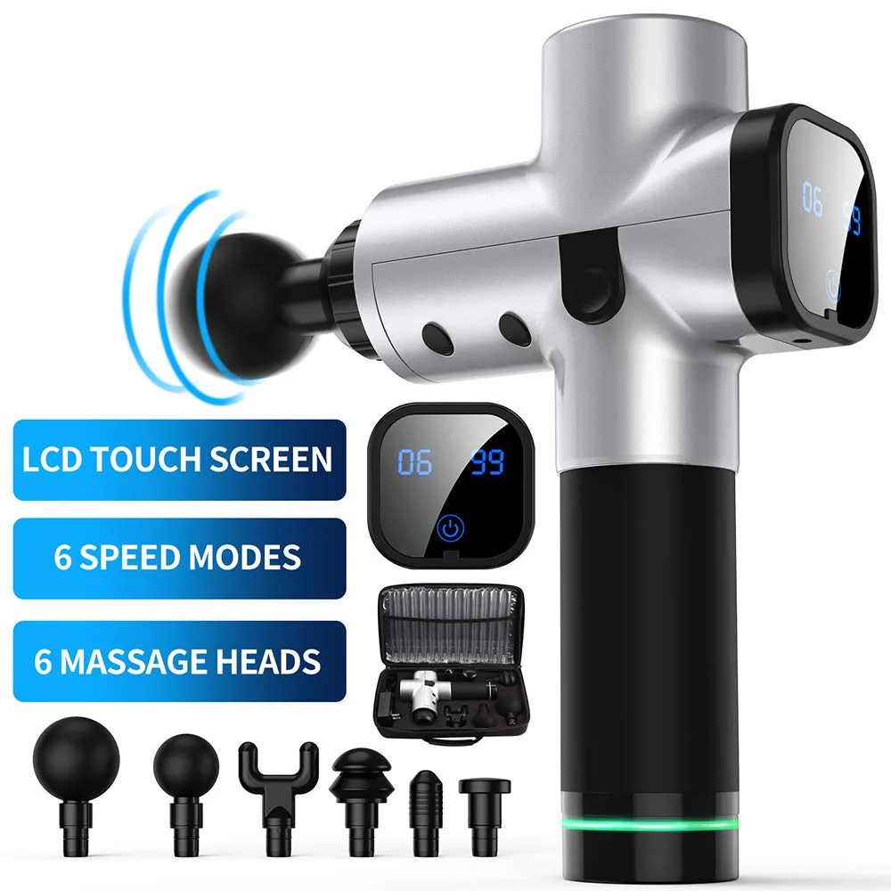 

Electric Body Massage Gun Cordless Percussion Vibration Recovery Massager Relieve Muscle Equipment