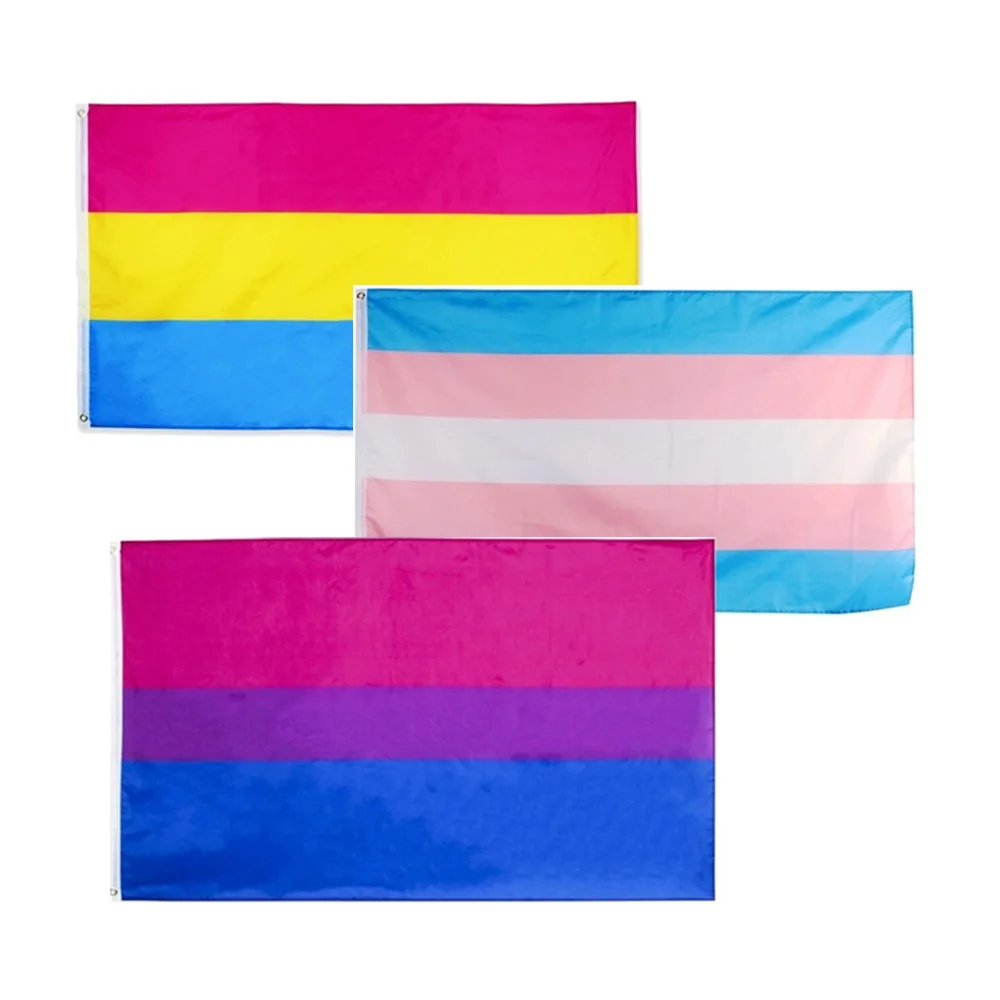 Лесбийский флаг большой гордости Радужный долговечный пансексуальный