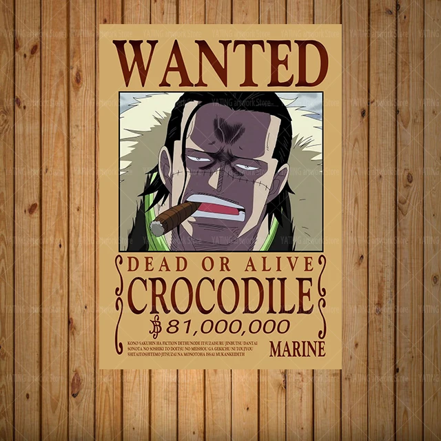 One Piece Luffy Canvas Painting Anime Retro Wanted Character Poster Wall Art Print Modern Home Children's Bedroom Decoration Mur as the picture shows