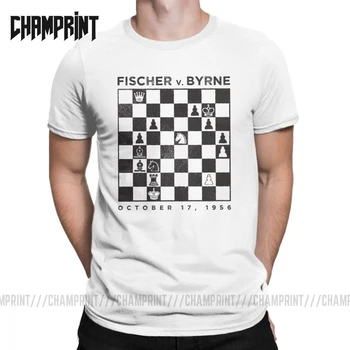 

Men T-Shirt Chess Cotton Tees Short Sleeve King Queen 60s Board Game Horse Fan Player Dad T Shirts Crew Neck Clothes Printing