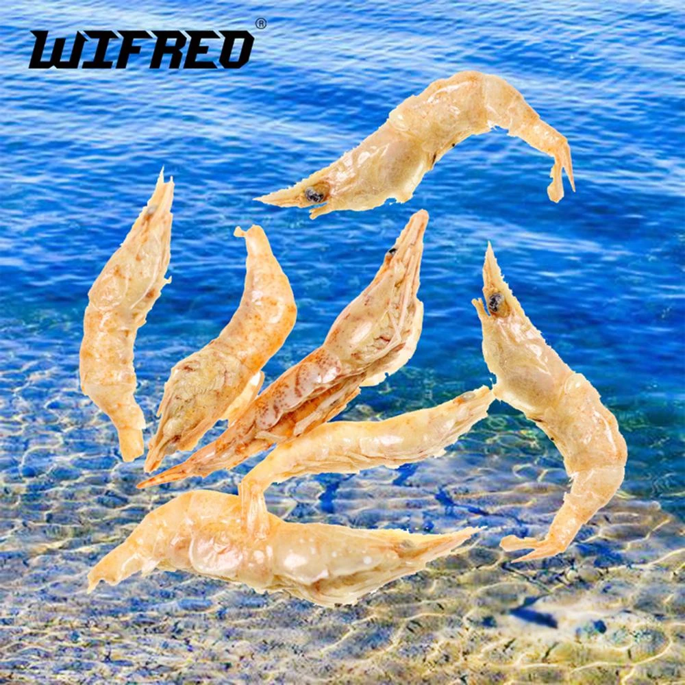 Wifreo cebo de pesca de carpa 5bgs, señuelos reales agua salada, camarones de agua dulce de peón liofilizado para Makerel|Señuelos de pesca| - AliExpress