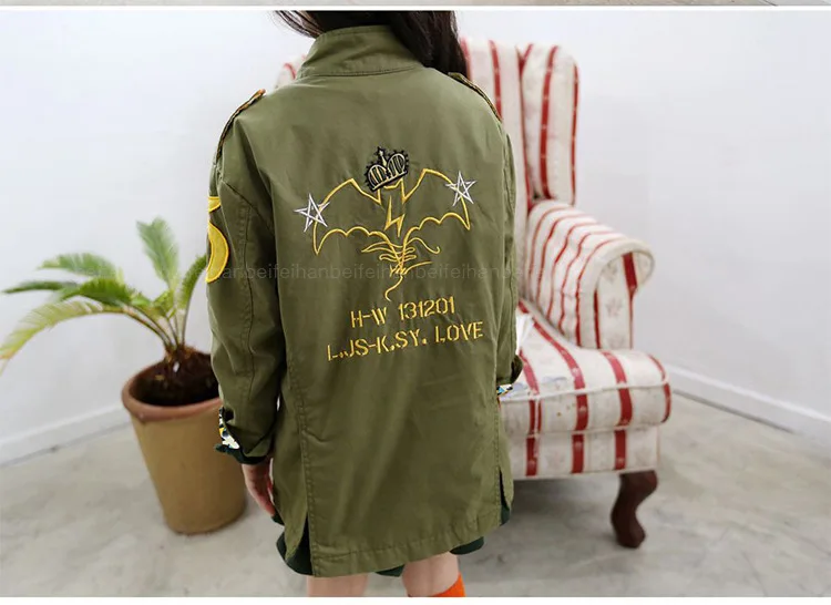 Детская одежда из Южной Кореи; штормовка для девочек; повседневное пальто с вышивкой для больших мальчиков; пальто для волос