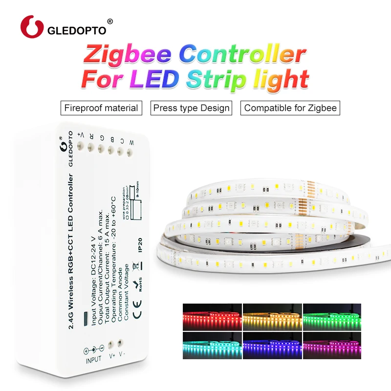 Zigbee Zll link Смарт светодиодные полосы комплект rgb + cct zigbee контроллер для RGB CCT