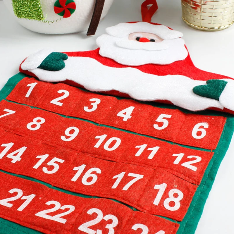 Рождественский декоративный календарь, лобби, семейный Кулон, Рождественский календарь, рождественские украшения для дома, настенный календарь