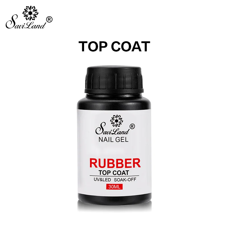 rubber top coat SAVILAND, 15 г, 30 г, цветной, быстрый, полигель, для наращивания пальцев, замачивается, УФ, камуфляж, строительный, полигель, твердый гель, лак для ногтей - Цвет: rubber top coat