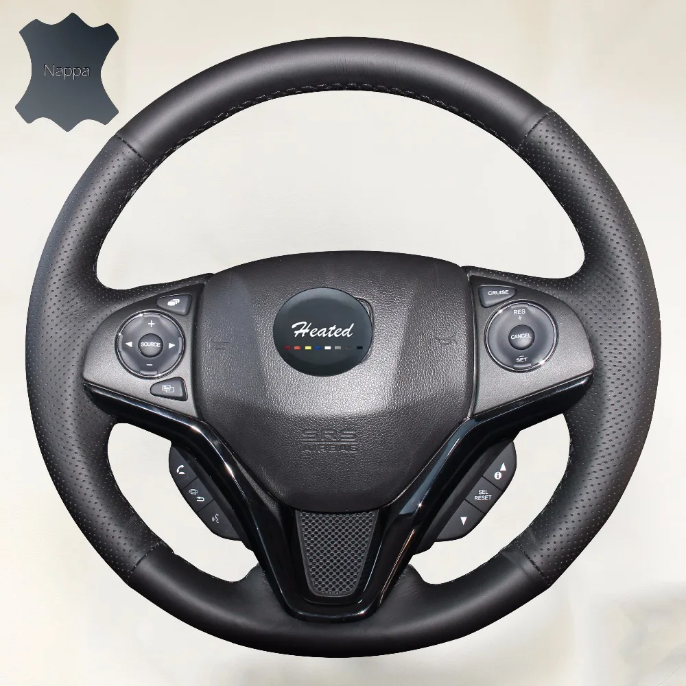Чехол на руль для Honda Fit 2014 2019 City Jazz HR V HRV 2016 чехол руль|steering wheel cover|wheel cover for hondawheel |