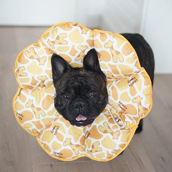 

Pet dog Elizabeth Circle Sunflower Comfortable and soft Dog anti-scratch and anti-licking head cover Injury protection collar
