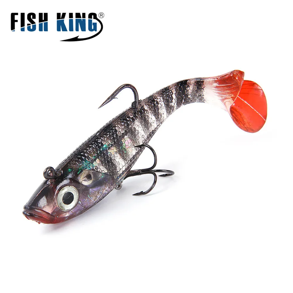 Рыболовная приманка FISH KING 8/10/12 см 10 цветов окунь силиконовые трехмерные глаза