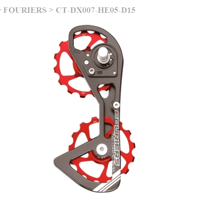 FOURIERS Road bicycle rear derailleur pulleys 15T 15T ceramic bearing