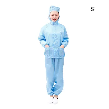 

Factory Hooded Anti-Static Safety Dust-proof Clothes Workwear Clean Room Protective Suits For Food Shop Spraying Workers