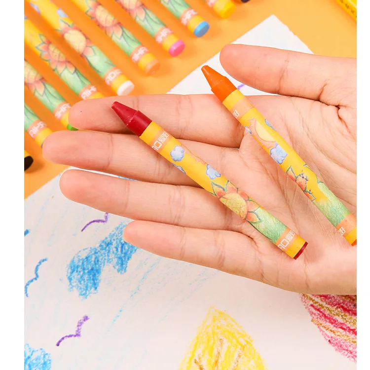 8/12/24 color set child graffiti crayons oil pastels students drawing pen kids art office stationery school supplies gift prizes