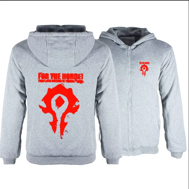 WOW World of Warcraft Hoodies Men Off White Zipper Streetwear Hip Hop Warm Sweatshirts Casual Hoodie Hooded for Kids