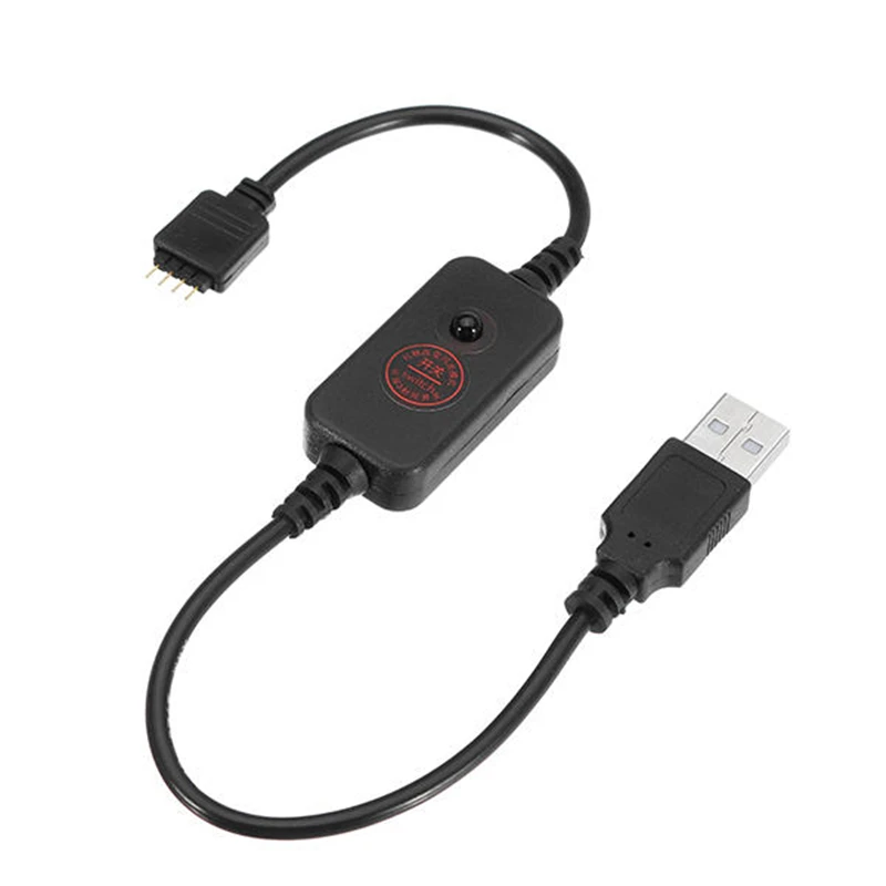 DC5V USB 4 шпильки светодиодный контроллер с 24 клавишами дистанционного управления для светодиодной ленты rgb светильник источник питания