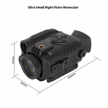 

Mini Infrared Night-Vision Monocular 5X Zoom Night-Vision Goggles 200M Distance Night Watching Observation and Digital Ir Huntin