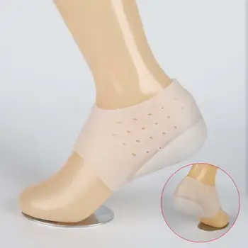 

Unisex Invisible Height Increase Socks Heel Pads Silicone Insoles For Foot Massage Solid Color Shoe Insoles For Women Inserts