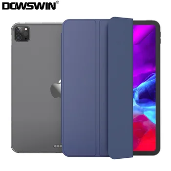 

For New iPad Pro 2020 Case, PU Leather Silicone Soft Back Funda Auto Sleep/Wake up Smart Cover For ipad Pro 11 12.9 2020 Case