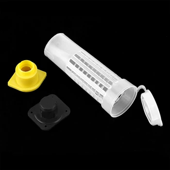 

100x Beekeeping Rearing Cup Kits Queen Bee Hair-Roller Cages Cell Holder Fixture