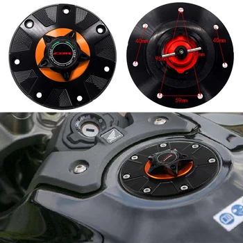 

CNC Fuel Gas Tank Cap Cover Aluminum Keyless Motorcycle Accessories for HONDA CBR250 CBR300 CBR500R CBR400RR CBR900RR CBR650R