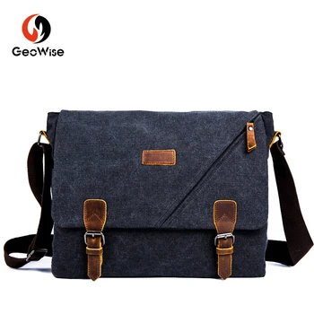 

Mens Canvas Aktetas Schoudertas Vintage Canvas Tassen Mode Textiel Crossbody Tassen Voor Mannen Messenger BagSimple Notebook