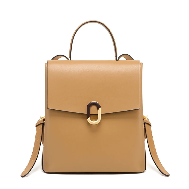 Cnoles Casual Small Backpack Women Travel Waterproof Leather School Bags for Teenage Girls Fashion Tote Shoulder Packbag