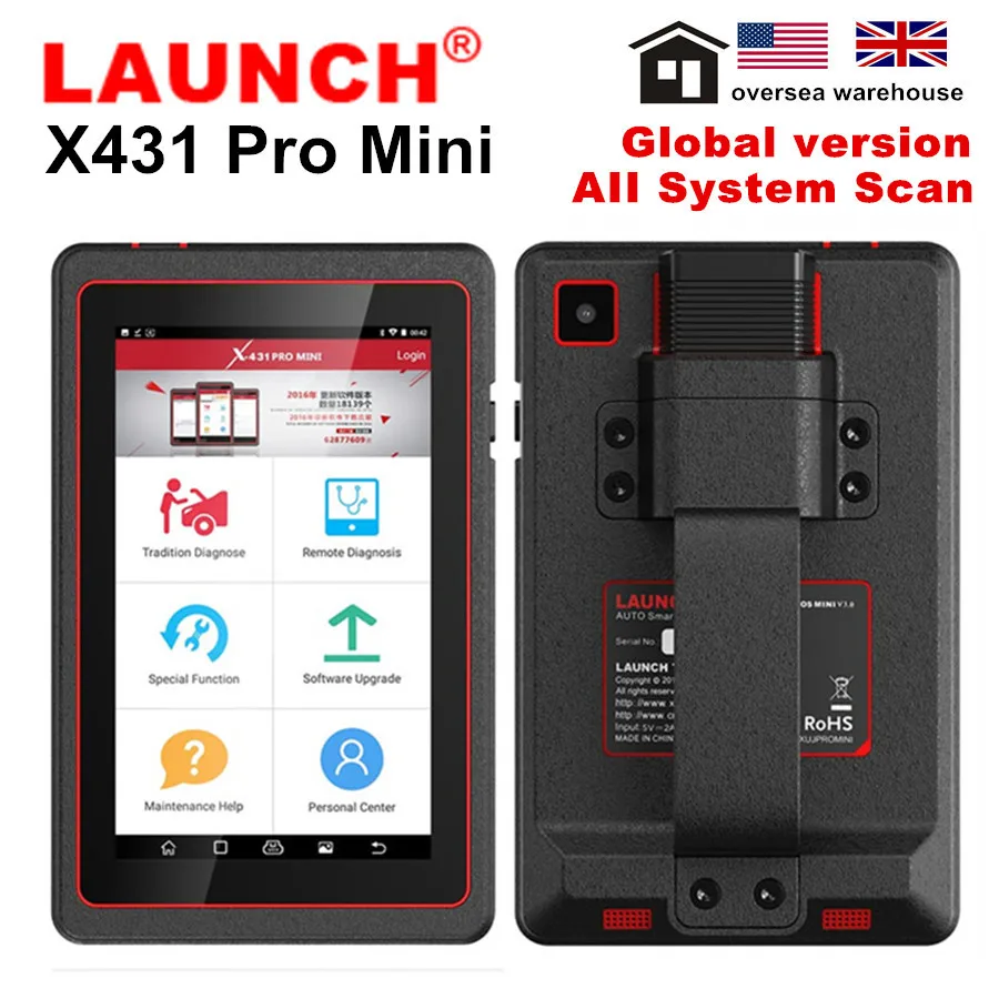 Старт X431 Pro мини Bluetooth с 2 года бесплатного обновления онлайн мощный чем diagun