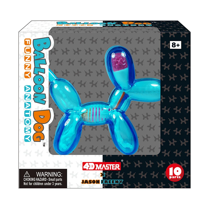 4dマスタービジョンおもちゃ、透明なアセンブリバルーンドッグ