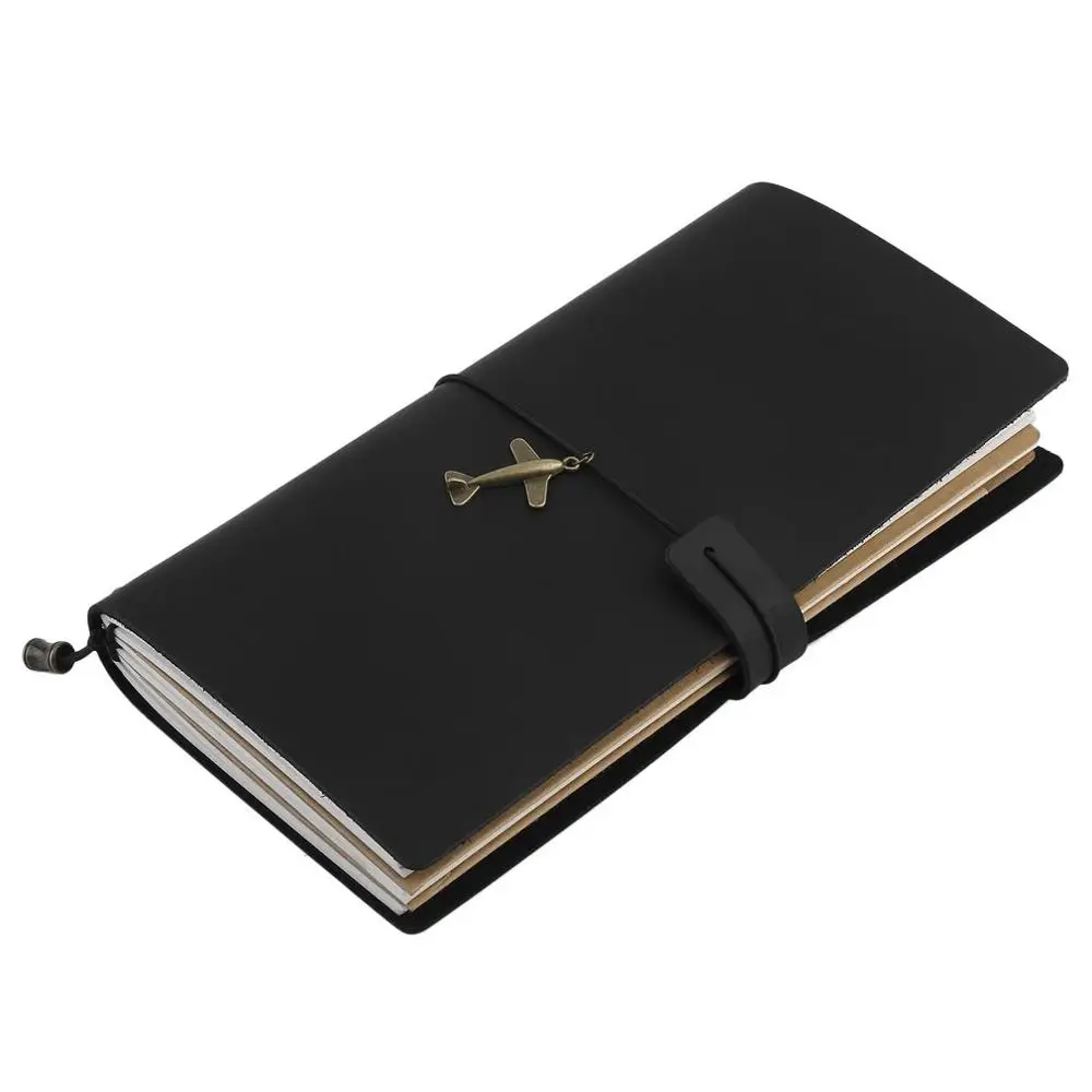 

Classic Genuine Leather Notebook Diary Travel Edition Planner Sketchbook Agenda DIY School Birthday Gift 192 Sheets Per Book