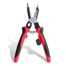 6 Functions Pliers 6 in 1 Wire Stripping Crimper Tool 9 Inch Cable Cutter Wire Cutting Wire Crimper Wire Cutting Pliers Tool D30