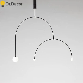 

Post-Modern Minimalist Creative Pendant Lights Living Room Balance Indoor Hanging Lamp Kitchen Hanging Light Fixtures Suspension