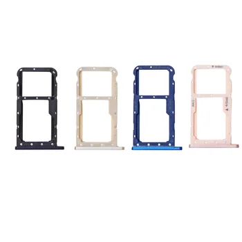 Dla Huawei P20 Lite uchwyt na tacę Sim taca na kartę Sim uchwyt na tacę pojemnik na Huawei Nova 3E części zamienne tanie i dobre opinie QZMYJTR CN (pochodzenie) For Huawei P20 Lite Nova 3e ANE-LX1 ANE-LX3 black blue gold pink 2 Working Day 100 Tested SIM SD Card Reader