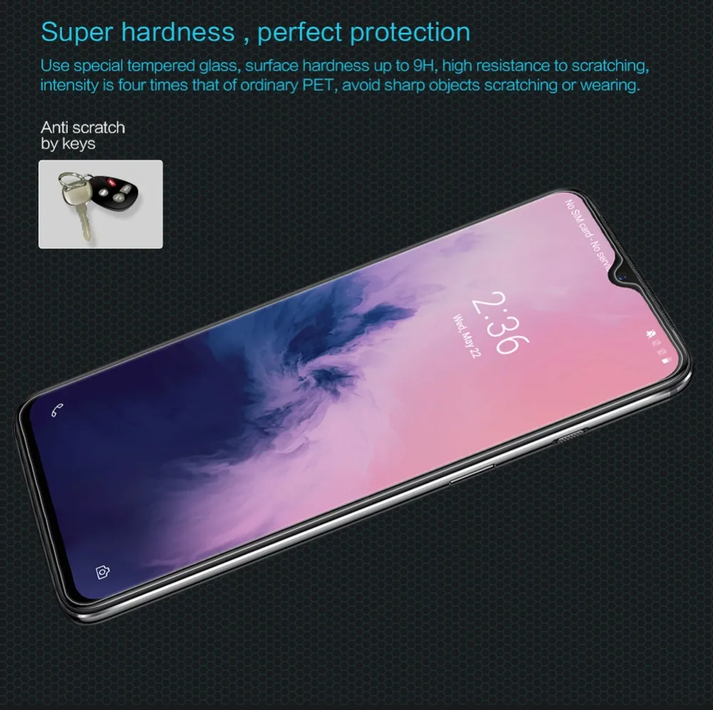 Oneplus 7 закаленное стекло Nillkin Amazing H& H+ Pro Защита экрана для One plus 7 защитная пленка