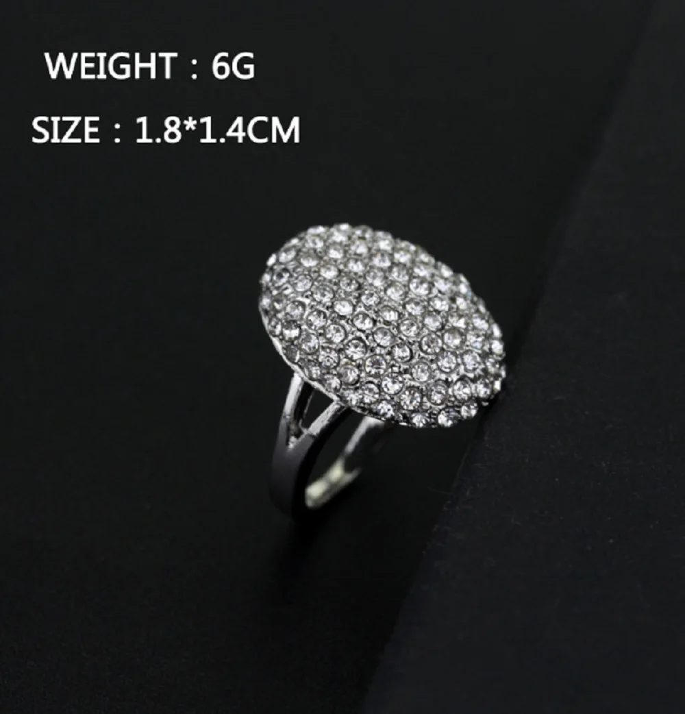 Silver Ring Wedding Ring Finger Ring GETNOIVAS Silver Color Twilight Breaking Dawn Bella Engagement Wedding Ring Gorgeous Rhinestone Inlay Women Jewelry SL