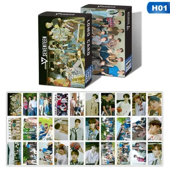 

30Pcs/Set Kpop SEVENTEEN Members HD High Quality LOMO Cards Photo Cards For Fans Collective Gift Photocards