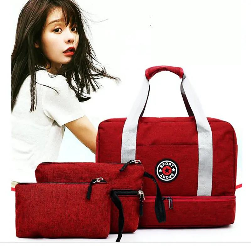 

Gym Duffel Travel Bags Set Women Sport Storage Bag Men Fitness Bags With Shoe Compartment Outdoor Swimming Training Yoga Bag