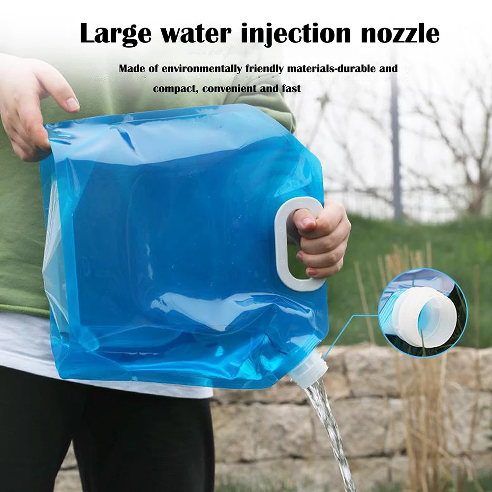 Outdoor Water Bags Foldable portable Drinking Camp Cooking Picnic BBQ Water Container Bag Carrier Car 5L/10L Tank