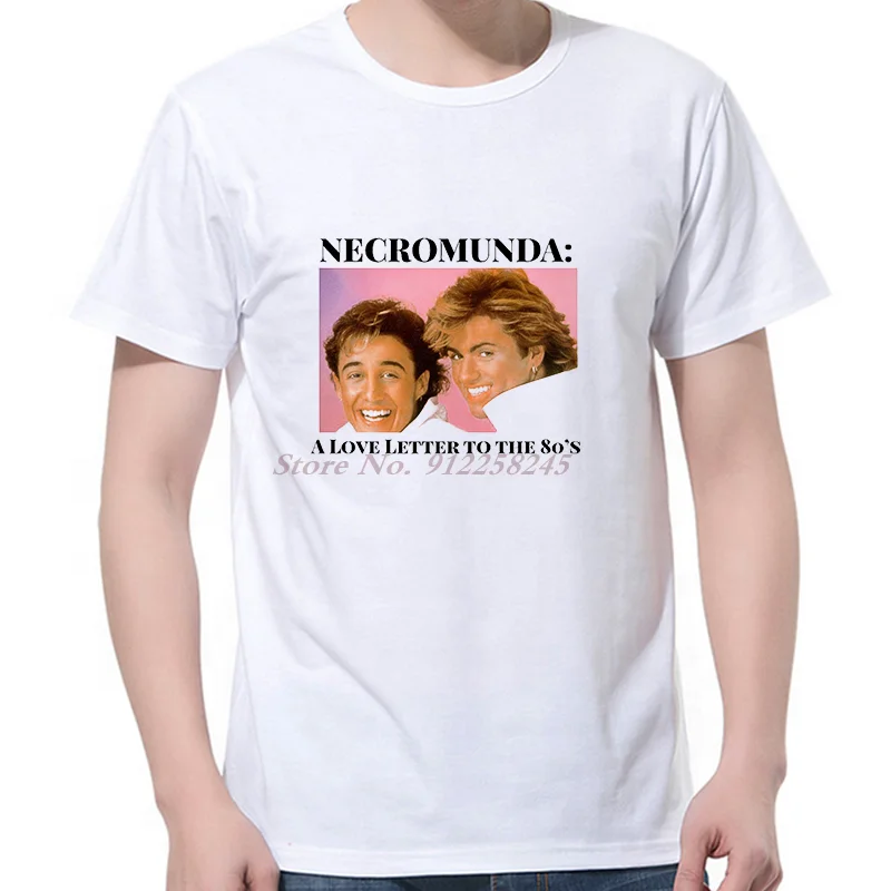 George Michael Wham 80s Retro Vintage Pop Music Oversized Casual Male Top Tees T Shirt Men Graphic  Men