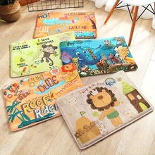 Мягкий фланелевый коврик для входной двери, спальни, ванной комнаты, нескользящий коврик