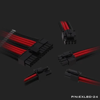 

Power Extension Cables Male to Female use for 24Pin Motherboard /8Pin CPU /8Pin GPU /18AWG Transfer Cable / Length 30cm