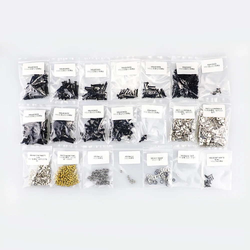 Parafusos de Impressora 3d Kit Completo Faça Você Mesmo Projeto Parafusos Parafusos Porcas Kit Completo para Voron 2.4 Peças - Imagem 2