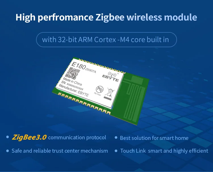 TLSR8269 IoT беспроводной Soc трансивер ZigBee 3,0 модуль 2,4 ГГц 7dBm 130 м 32 бит MCU 512kb PCB антенна беспроводной передатчик