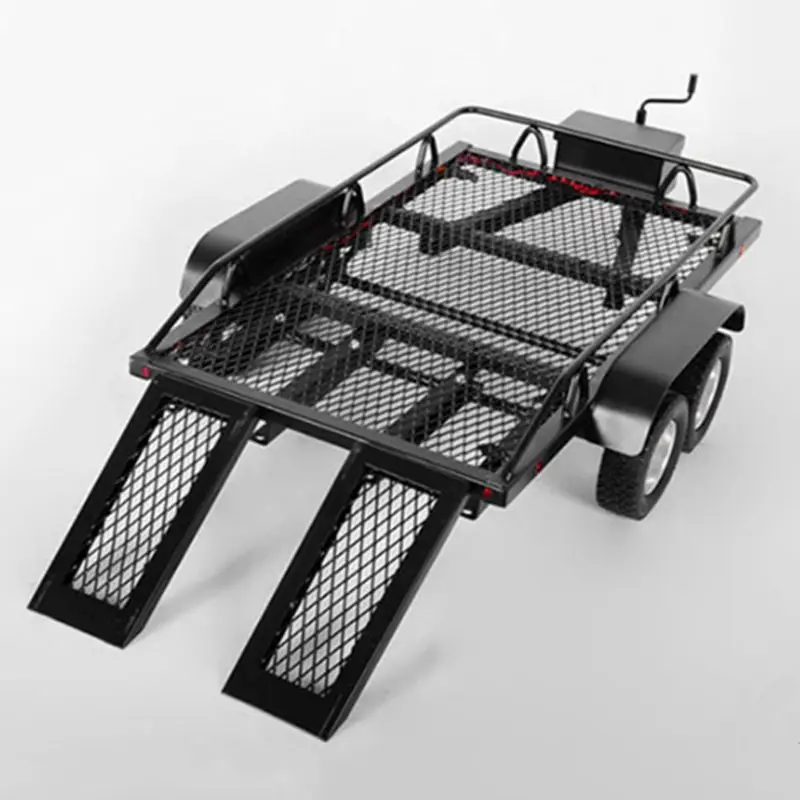 Металлический прицеп для 1/10 Rc Рок Гусеничный грузовик Trx4 осевой Scx10 90046 90047 Cc01 D90 D110 95AE