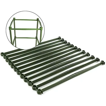 

50Pcs 30cm Climbing Vine Rack Stake Arms for Tomato Cage Expandable Trellis Connectors for Any 11mm Diameter Plant Stakes Buckle