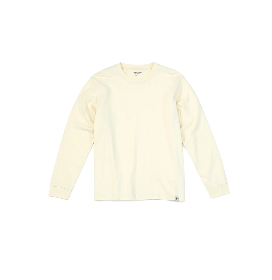 SIMWOOD 2020 Autumn new long sleeve t shirt men solid color 100% cotton o-neck tops plus size high quality t-shirt SJ150278