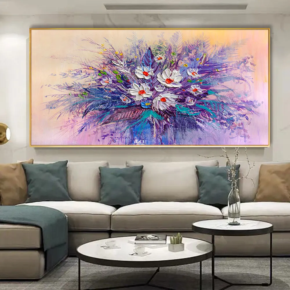 cuadros para salon lienzos cuadros decorativos abstracto abstracta colorida  del océano, lienzo impreso, póster, arte, pintura al óleo, paisaje, imagen  de pared moderna grande para decoración de sala de estar - AliExpress