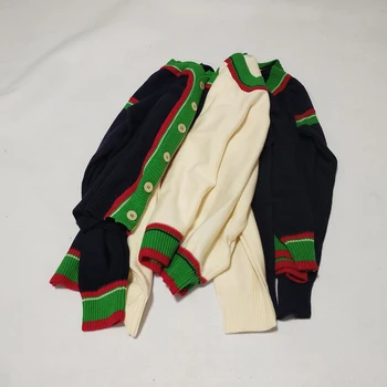 

Pre-sale 2020 V-neck Wool Stitching Christmas Cute Sweater Toddler Girl Winter Clothes Baby Girl Sweater Kids Sweaters