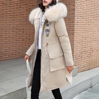 

Fashsiualy 2019 Autumn Winter Warm Soft Zip Women Outerwear Faux Fur Hooded Button Coat Long Solid Jackets Pocket Coats #820