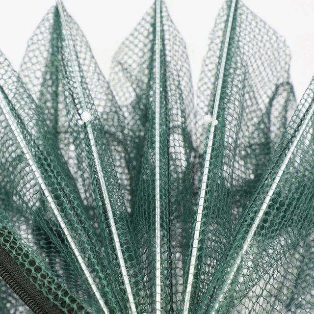 Mesh for Fishing Net/Tackle/Cage Folding Crayfish Catcher Casting/Fish Network Crab/Crayfish/Shrimp/Smelt Traps Nets Automatic 4
